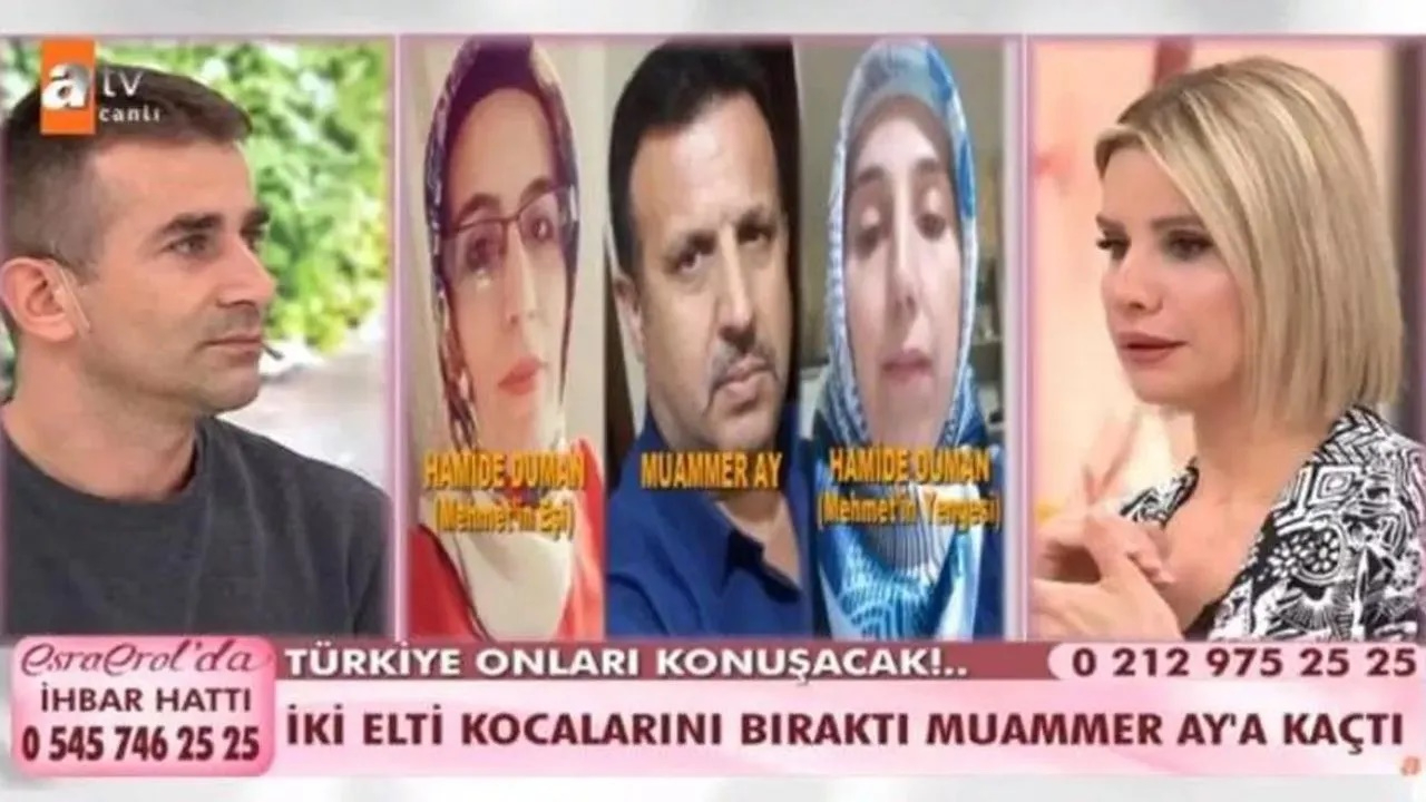 İki elti kocalarını terk edip aynı adama kaçtı! Esra Erol'da inanılmaz hikaye!