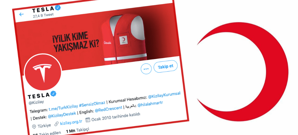 Kızılay'ın Twitter hesabı hacklendi