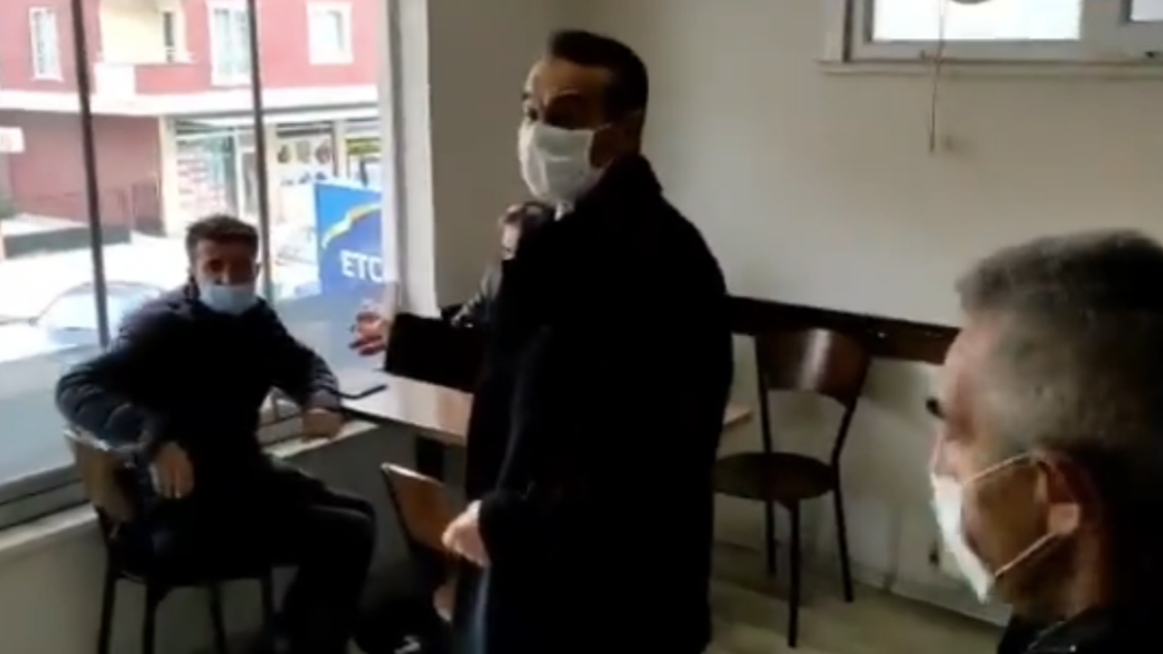Vatandaşa 'indir şu arka ayaklarını' dedi