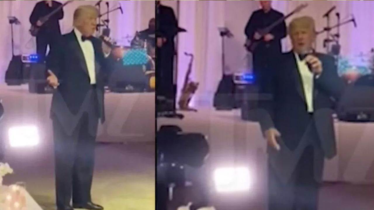 Trump bu sefer de şovunu düğünde yaptı