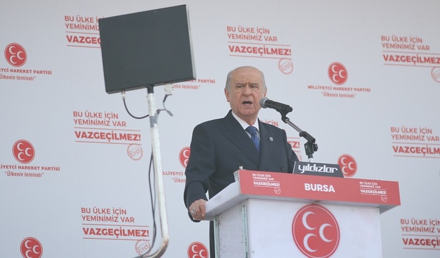 Bahçeli Bursa'da CHP'yi hedef aldı: "Frenleri patlamış, şanzımanı dağılmış!"