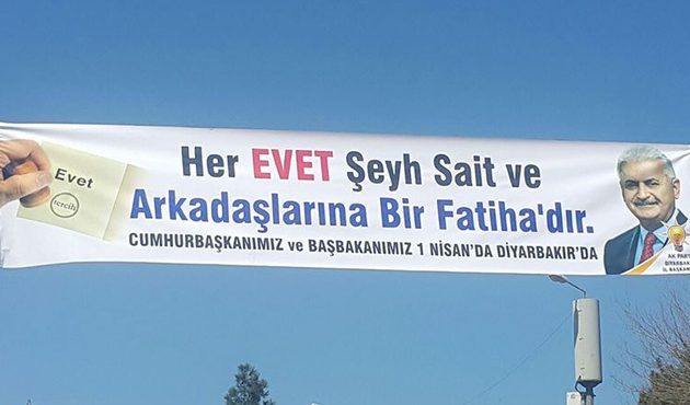 AK Parti'den Diyarbakır'daki pankartlarla ilgili açıklama: Bizimle ilgisi yok!