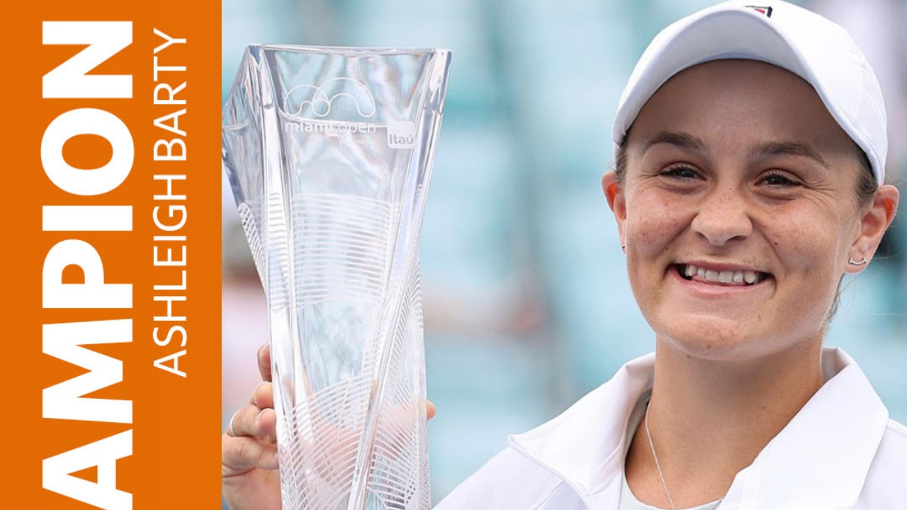 Miami Açık'ta zafer Ashleigh Barty'nin