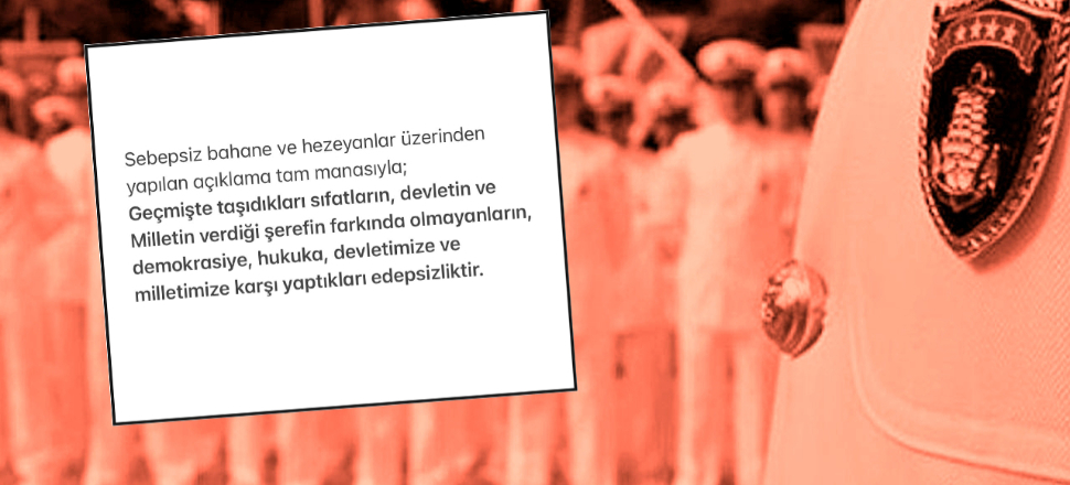 104 emekli amirale resmi kurumlardan ortak tepki!