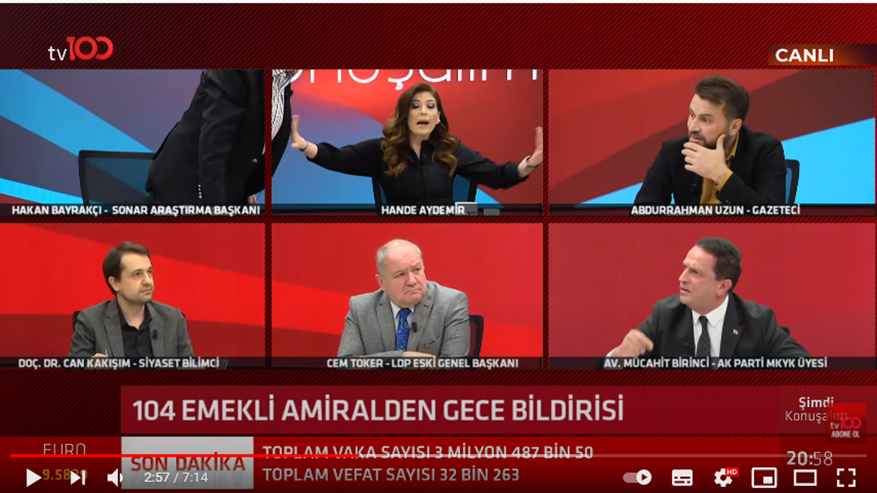 Canlı yayında gerilim dolu anlar!