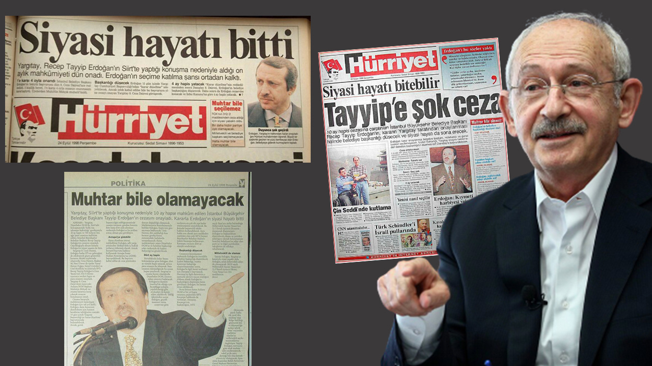 'Tayyip'e parmak sallama 'Hürriyet'ini özlüyor