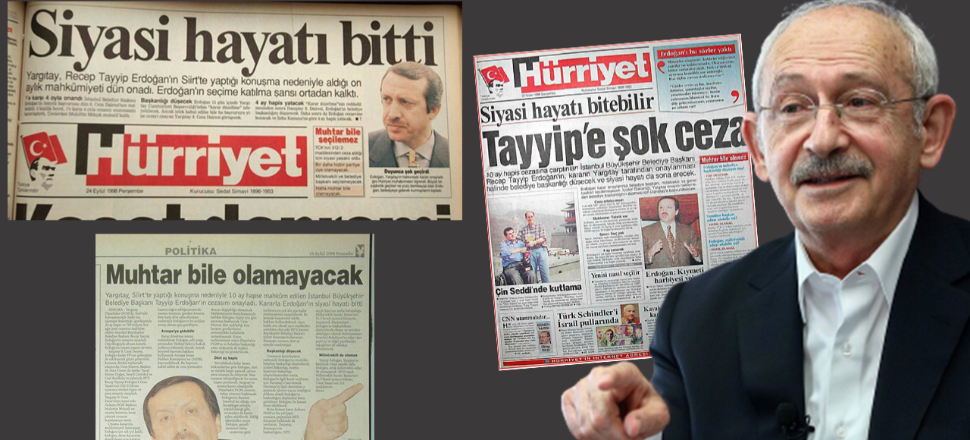 'Tayyip'e parmak sallama 'Hürriyet'ini özlüyor