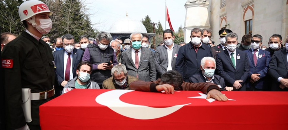 Şehit Pilot Burak Gençcelep'e veda