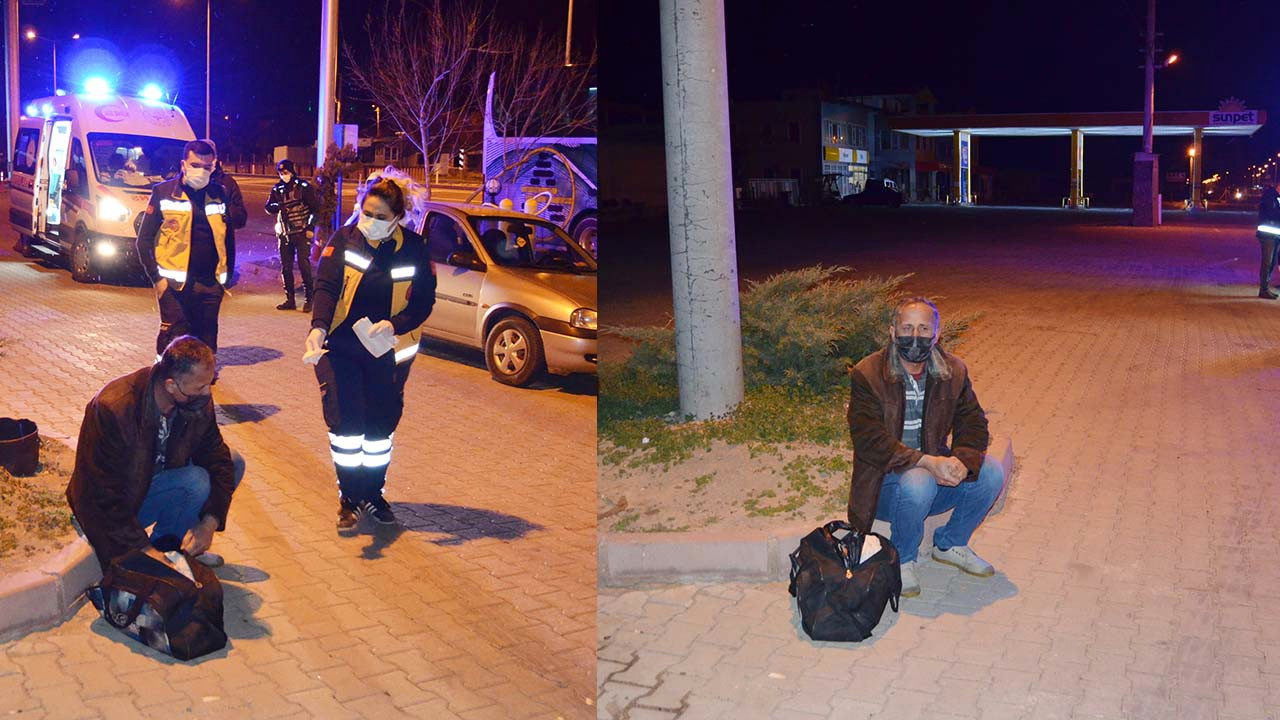 Testinin pozitif olduğunu yolcu otobüsünde öğrendi