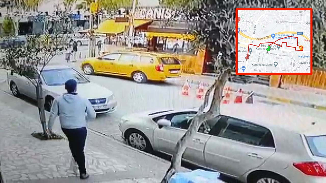 Duraktan taksi çalan kadın kovalamaca sonucu yakalandı