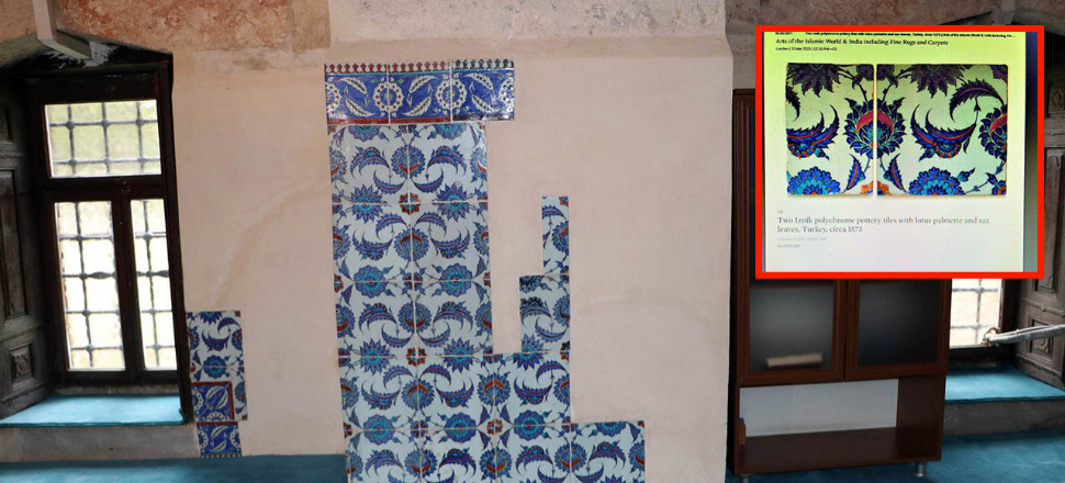 Adana'da 19 yıl önce soyulan Ulu Camii'nin çinileri bulundu