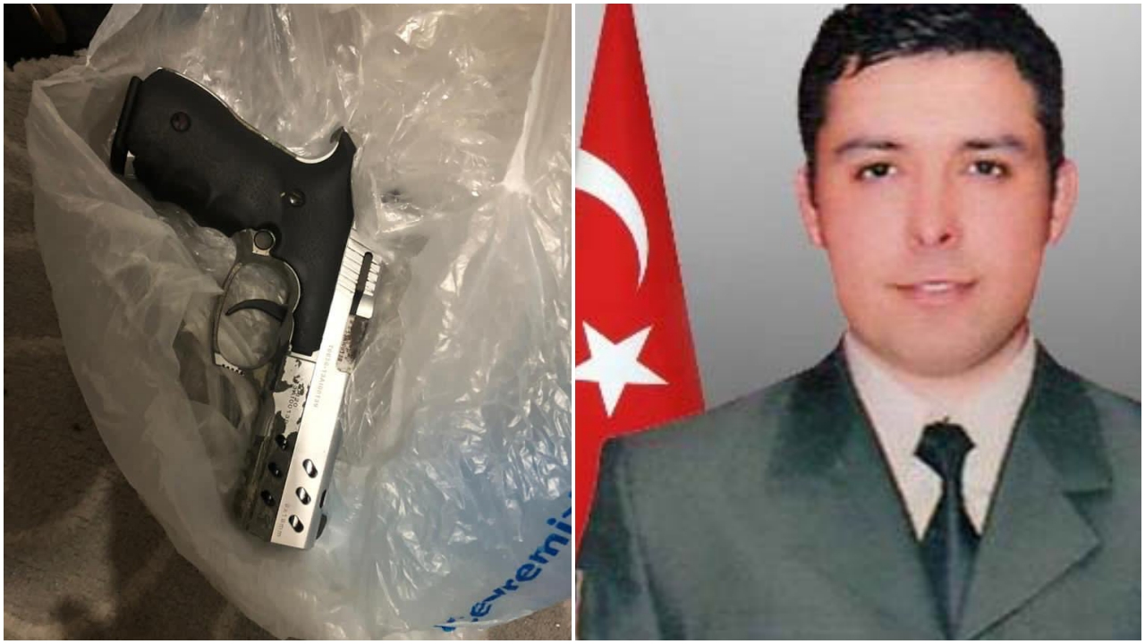 Gara şehidinin silahı teröristin evinden çıktı