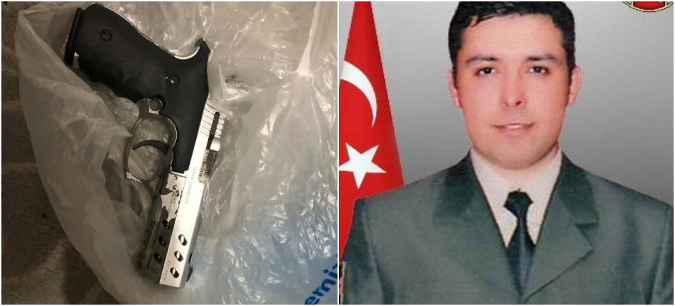 Gara şehidinin silahı teröristin evinden çıktı