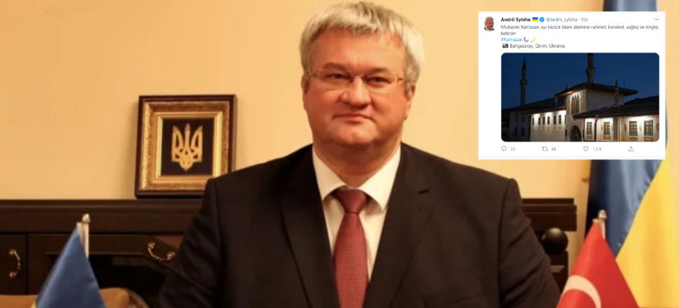 Ukrayna Büyükelçisi Andrii Sybiha Kırım fotoğrafıyla Rusya'ya mesaj verdi