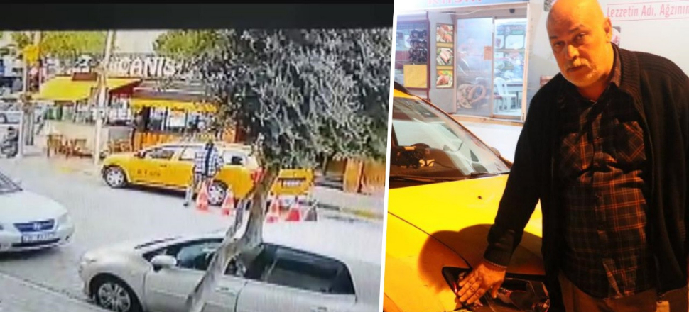Müşteri gibi taksiye binen kadın aracı kaçırdı, yayaya çarptı!