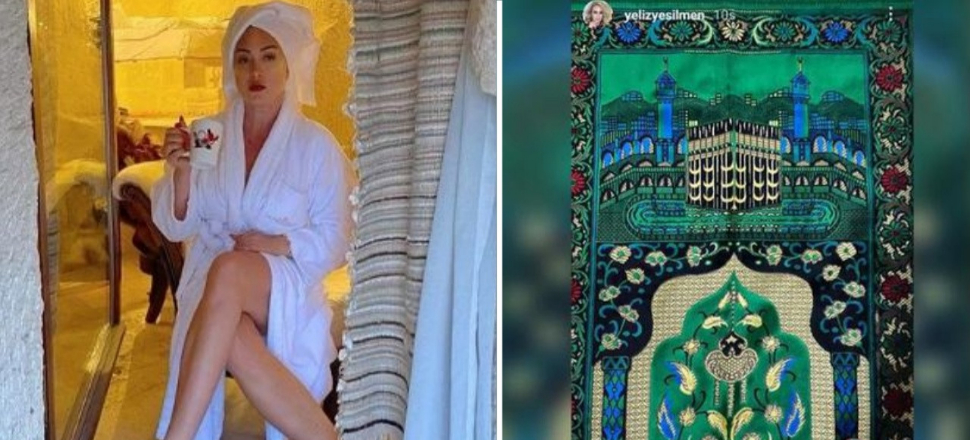 Yeliz Yeşilmen'den tepki çeken bir namaz paylaşımı daha: Ojeli parmaklarıyla secdede...