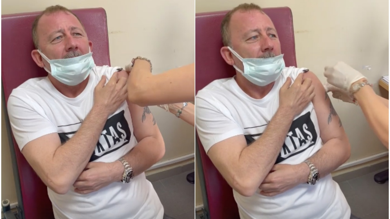 Sergen Yalçın'dan viral Covid-19 aşısı videosu