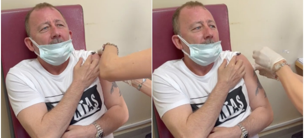 Sergen Yalçın'dan viral Covid-19 aşısı videosu