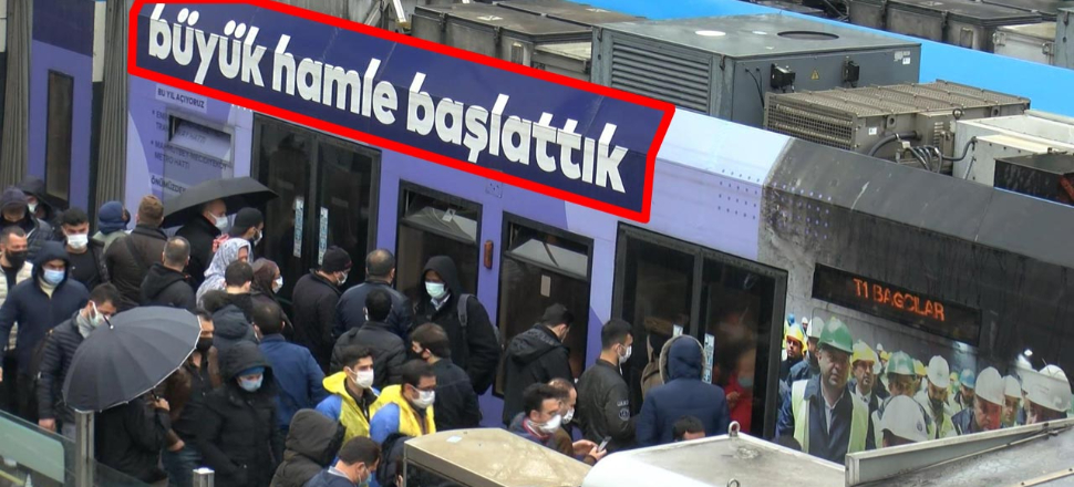 Kısıtlama öncesi toplu taşıma hınca hınç