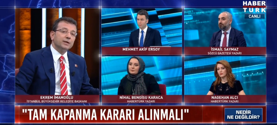 İmamoğlu, 4 hafta tam kapanma istedi