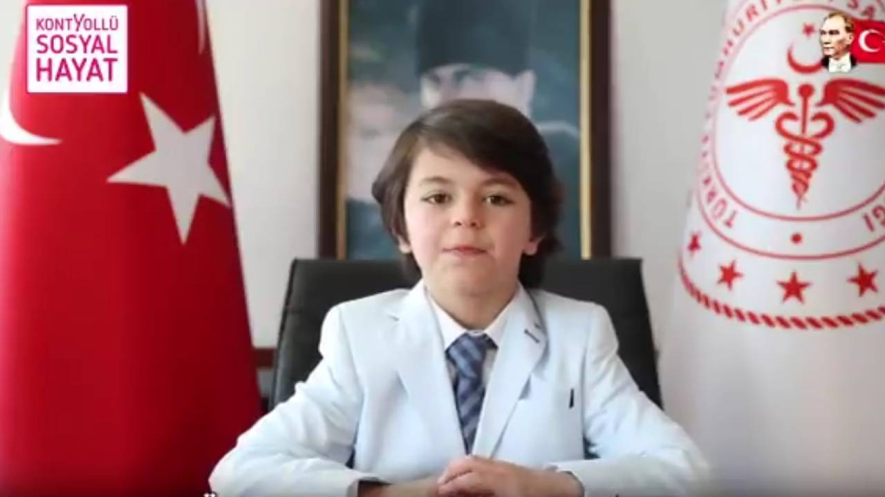 Minik sağlık bakanından aşı çağrısı