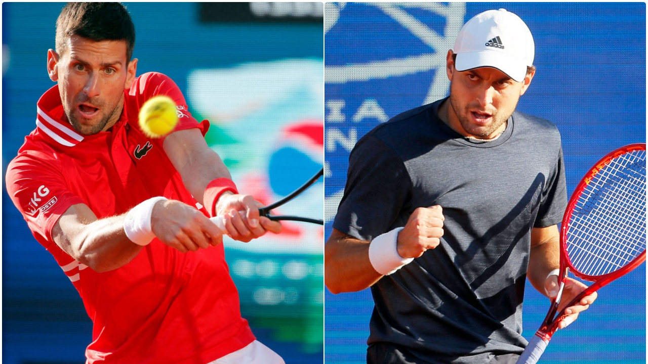 Novak Djokovic'e evinde Karatsev tokadı!