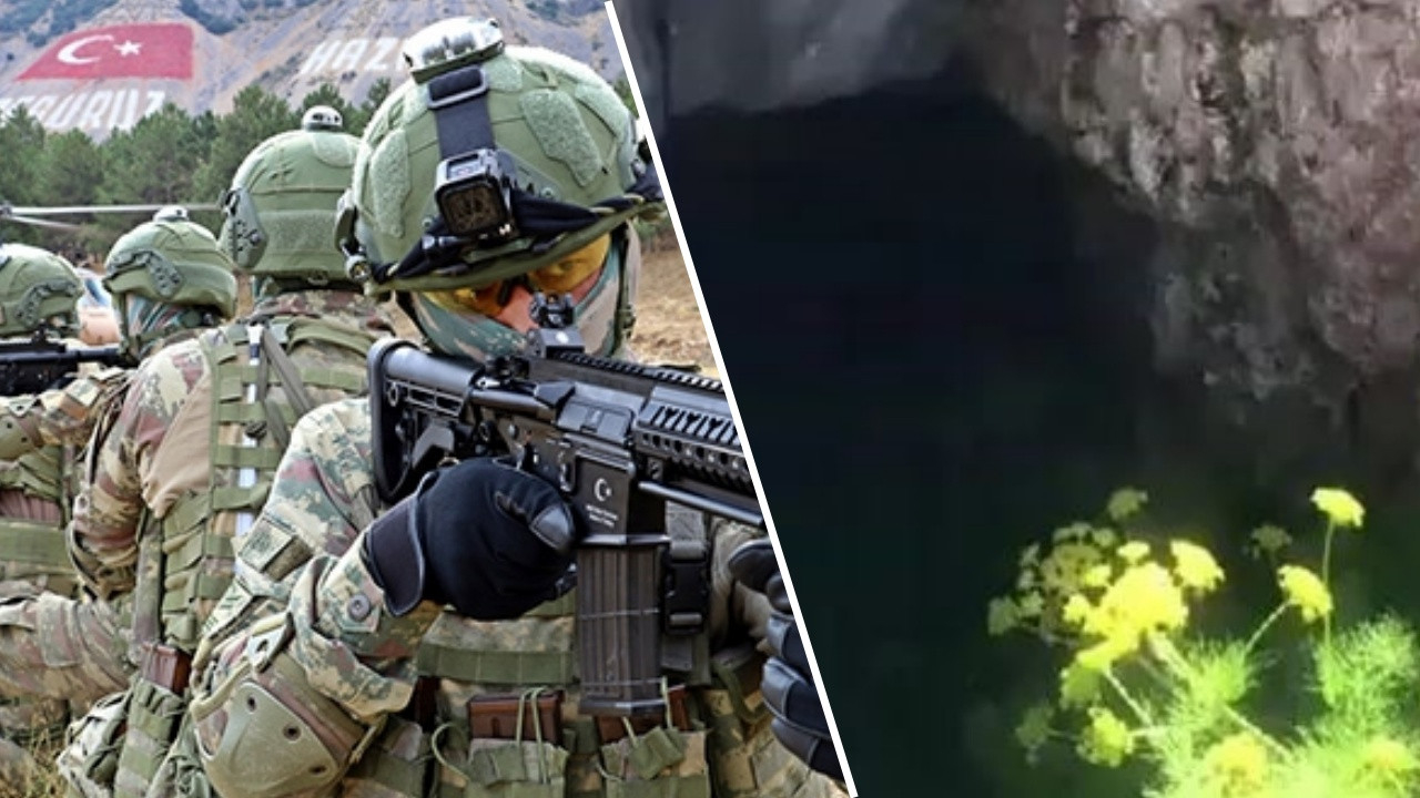 PKK'nın bir ini daha imha edildi! Kahraman Komandolar çift girişli mağarayı ele geçirdi