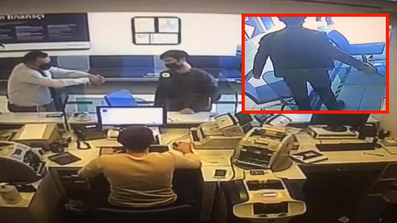Taksim'de madde bağımlısı şahıs bankayı basarak bıçakla tehditler savurdu