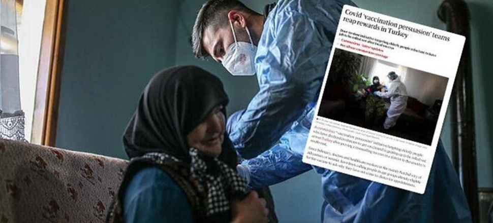 Aşı ikna timlerinin başarısı dünya basınında