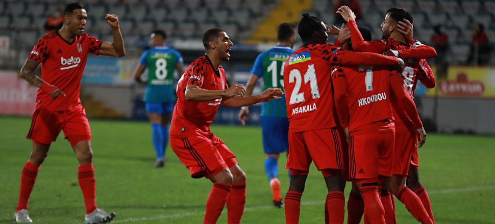 Beşiktaş, Rize'de de 3 golle galip!