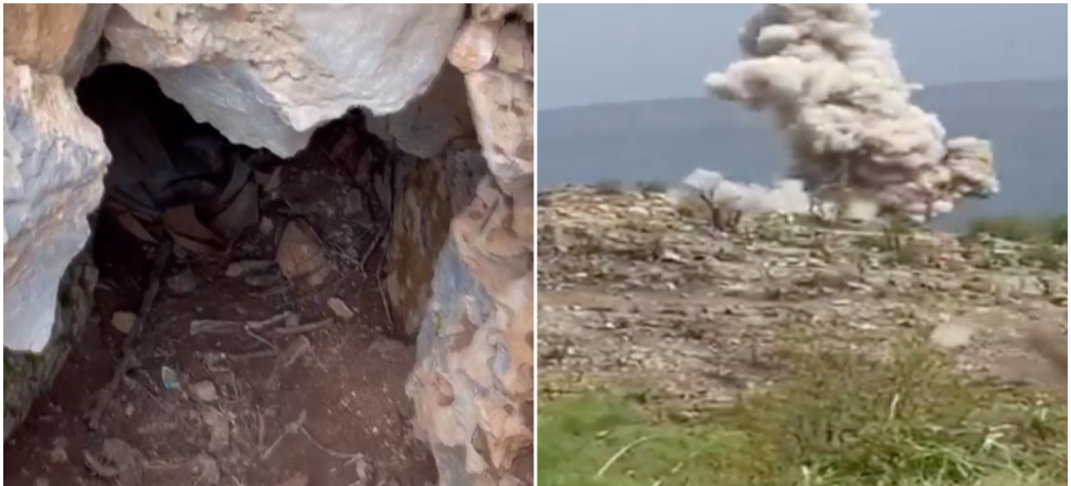Teröristlerin ininin önceki ve sonraki hali