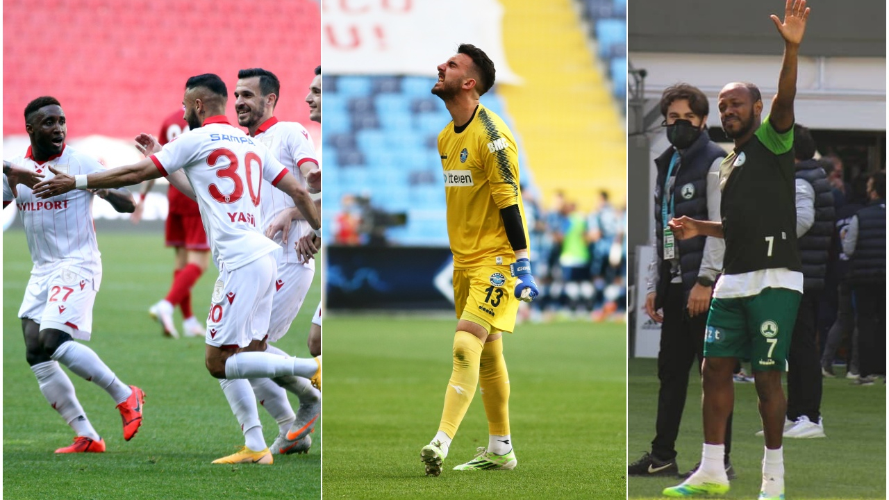 Adana Demirspor, Giresunspor ve Samsunspor 3 puan 3'er golle aldı