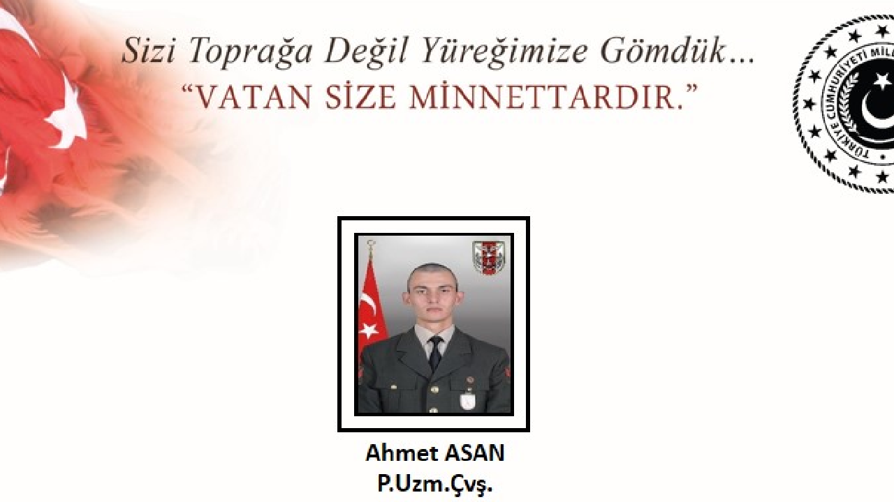 Pençe-Yıldırım'da bir asker şehit düştü