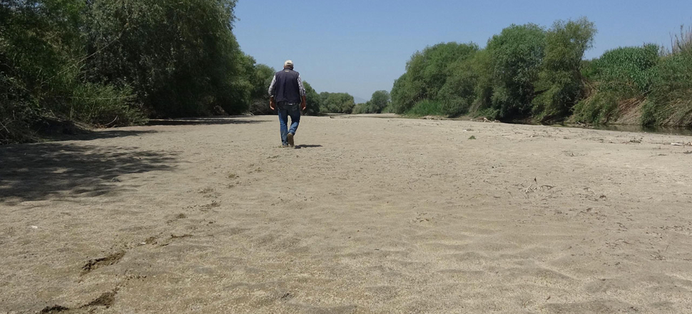 Büyük Menderes Nehri'nde büyük kuraklık