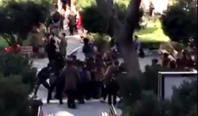 İstanbul Üniversitesi karıştı: Gözaltılar var... / VİDEO