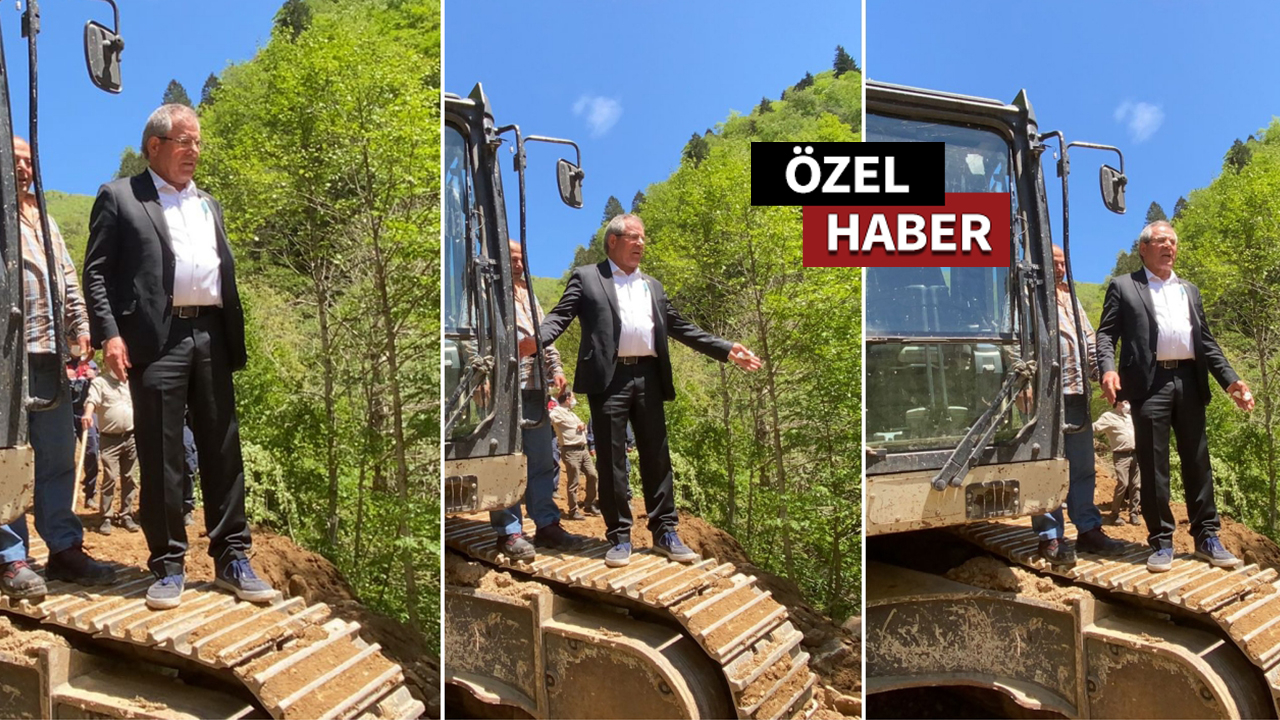 Bir de beni dozerin üzerinde tek çek!