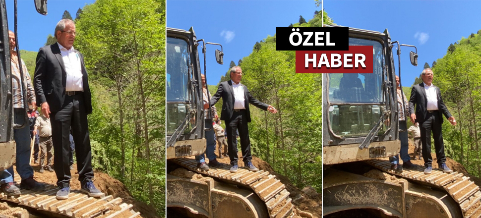 Bir de beni dozerin üzerinde tek çek!