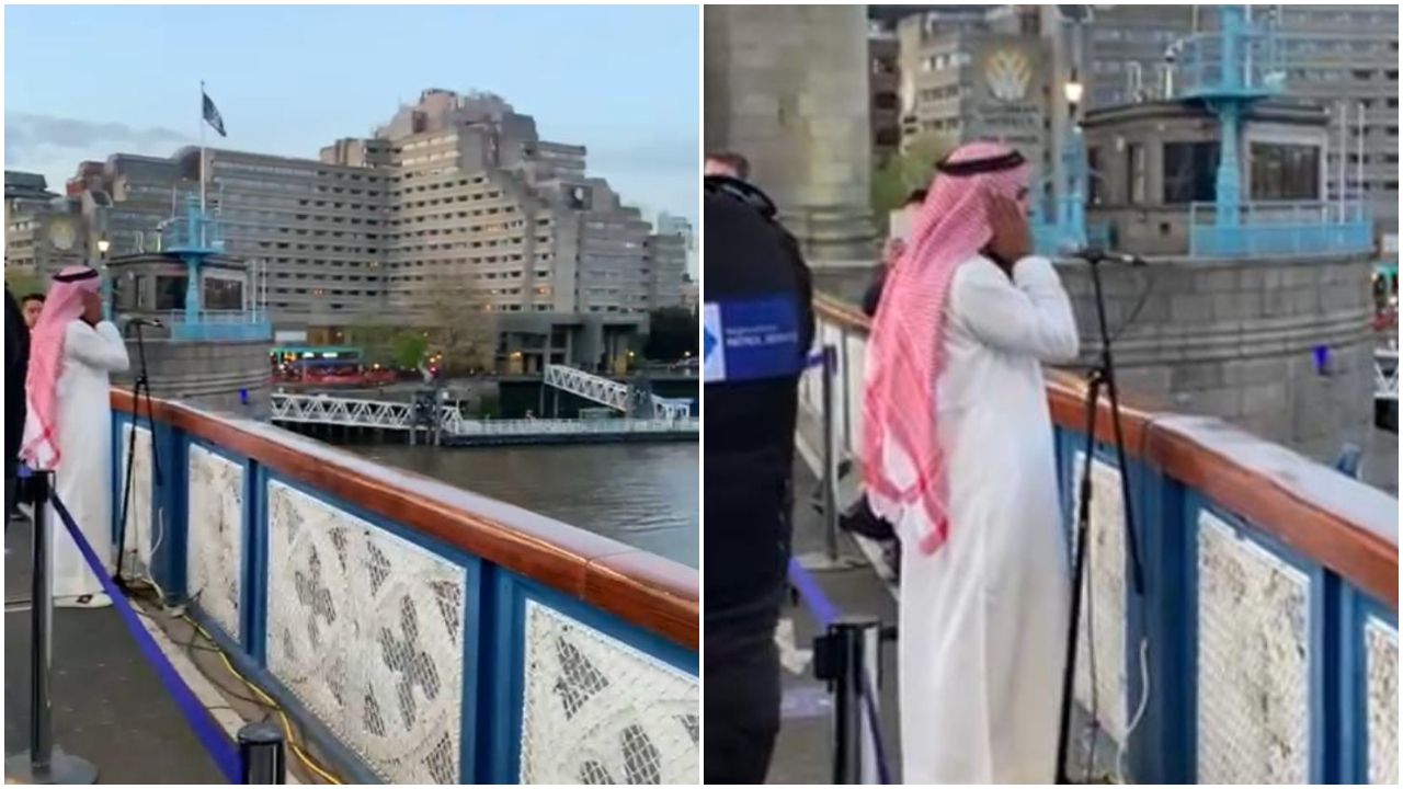 Tarihi Tower Bridge köprüsünden ezan sesi yükseldi