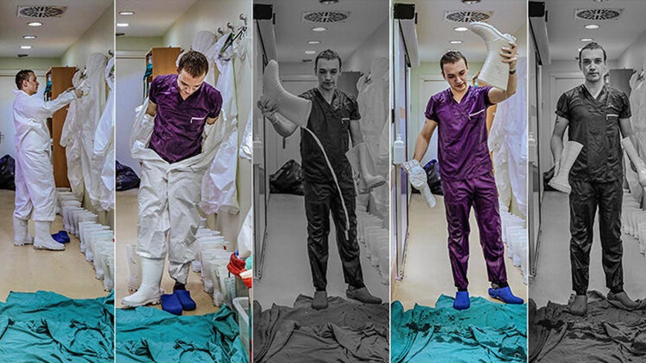 Sağlık çalışanları pandemiyle böyle mücadele ediyor