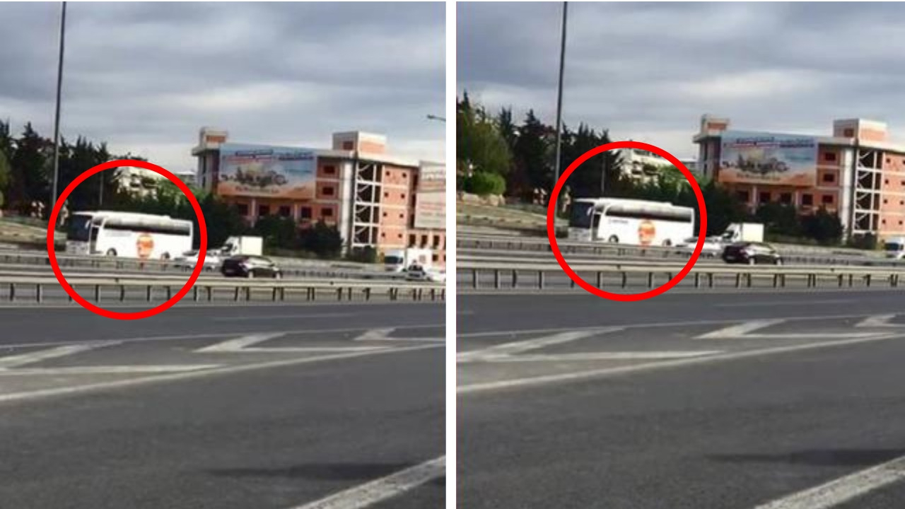 TEM Otoyolu'nda tehlike dolu anlar! Şoförle muavin faciaya davet çıkardı...