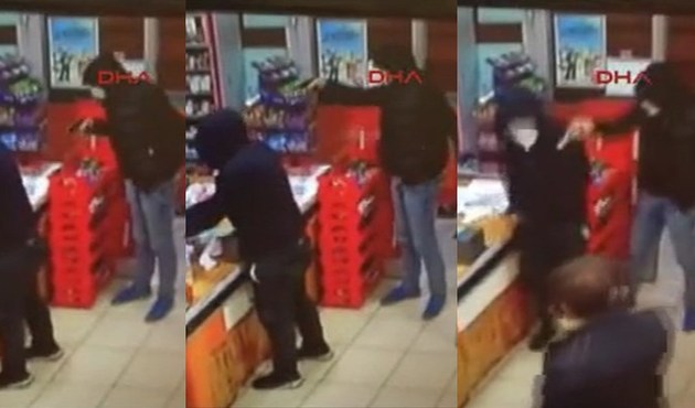 Kar maskeli gaspçılar kamerada/Video