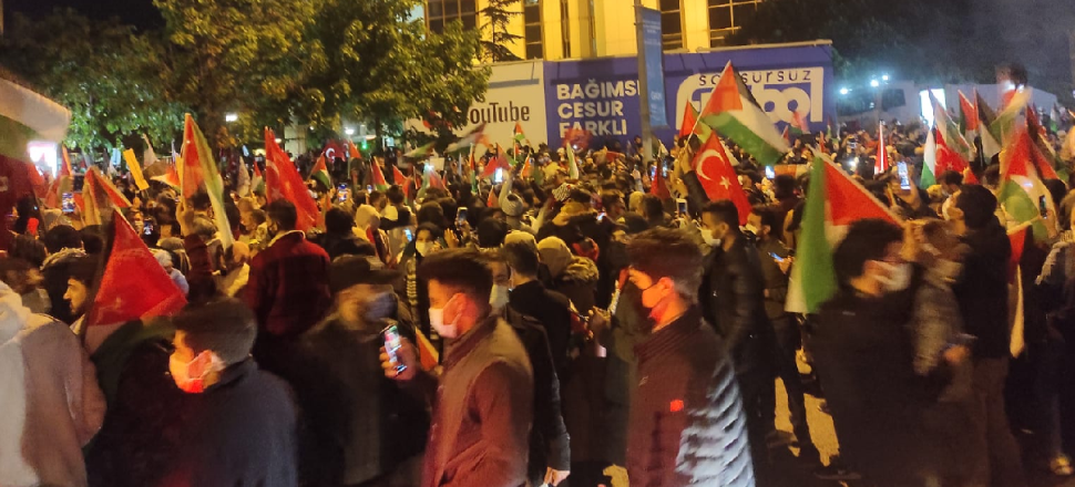 Türkiye, Filistin için sokaklara döküldü