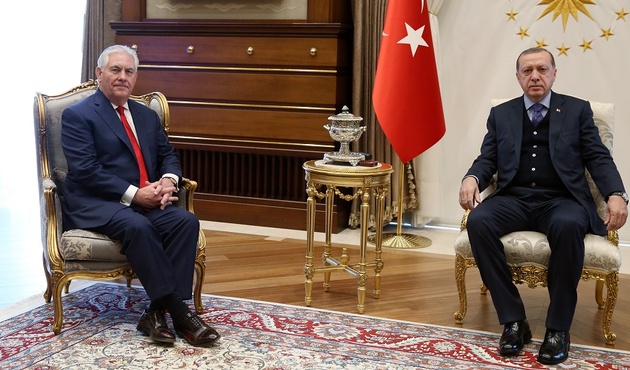 Erdoğan'dan Tillerson'a net mesaj: "Doğru ve meşru aktörler!"