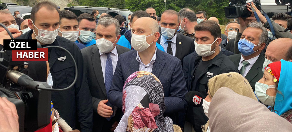 İkizdere'de Bakan Karaismailoğlu'na sloganlı taciz!