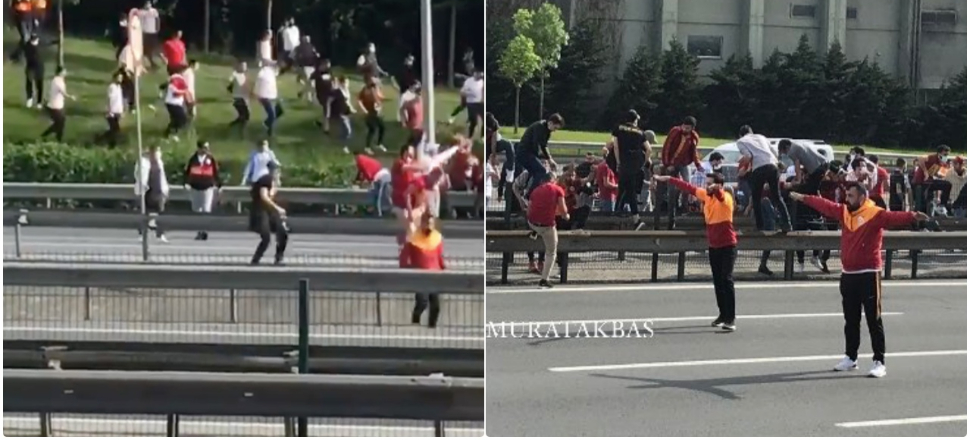 Maça girmeye çalışan Galatasaray taraftarlarına polis müdahele etti