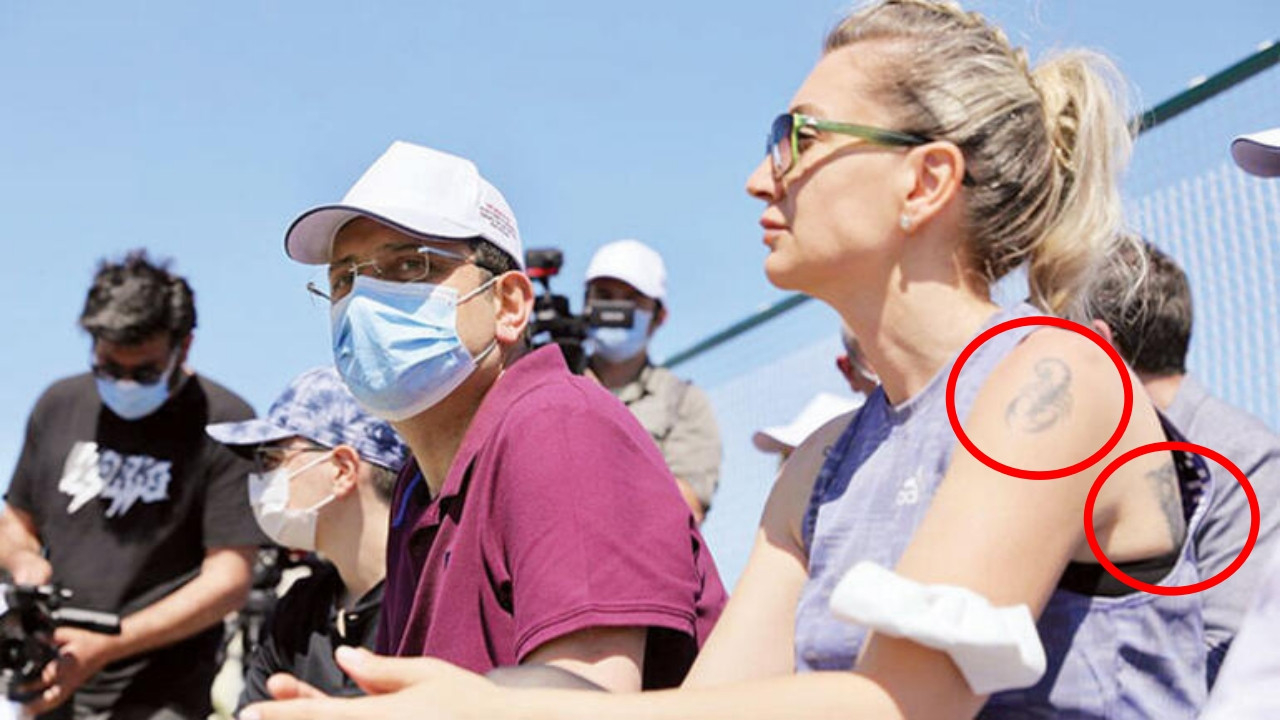 Ekrem İmamoğlu eşi ile tenis oynadı: Dilek İmamoğlu'nun dövmeleri dikkat çekti...