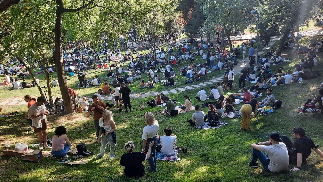 Maçka Parkı’nda korkutan görüntü