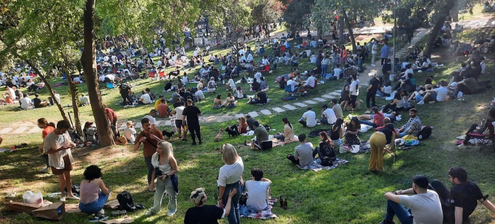 Maçka Parkı’nda korkutan görüntü
