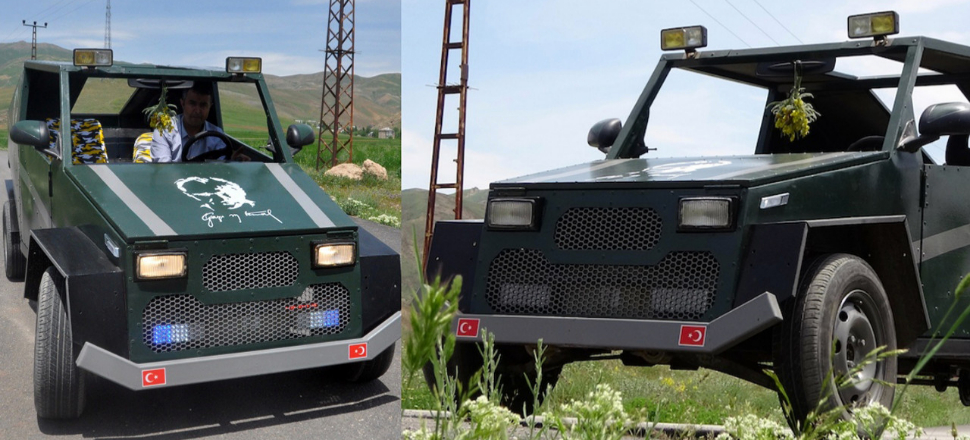 Yüksekovalı çobandan 'Hummer' araba