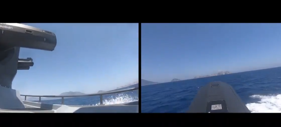 ULAQ silahlı insansız deniz aracı hedefi başarı ile vurdu